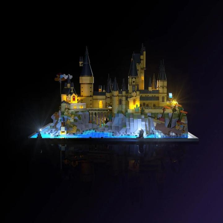 Image du produit Light my bricks LMB 2.0 Jeu de lumières LED pour LEGO 76419 Harry Potter Château de Poudlard avec terrain du château