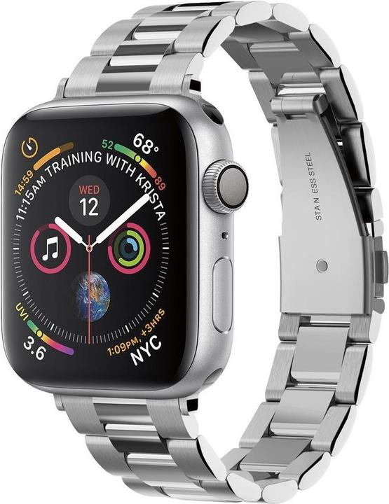 Produktbild Spigen Modern Fit Band für Apple Watch Series 38, 40, 41 mm - silver (38 mm, 40 mm, 41 mm, Stainless Steel, Apple Watch Series 1, Apple Watch Series 2, Apple Watch Series 3, Apple Watch Series 4, Apple Watch Series 5, Apple Watch Series 6, Apple Watch Series 7, Apple Watch Series 8, Apple Watch Series 9, Apple Watch SE)