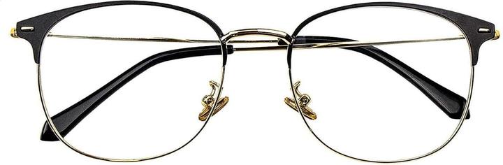 Actual product image JTI Anti-blue light glasses, Clubmaster - Black / Gold
