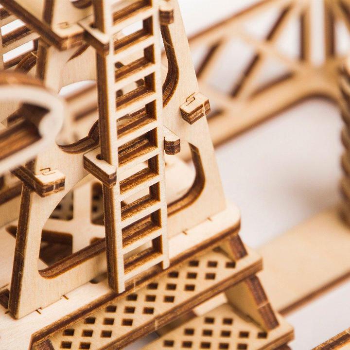Immagine prodotto Wood Trick Impianto di produzione del petrolio - Trivella petrolifera - Kit di costruzione in legno 3D