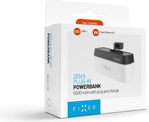 Immagine prodotto Fixed Zen 5 Plug-in PowerBank, PD 20W, 5 000 mAh, bianco (5000 mAh, 20 W, 5000 Wh)