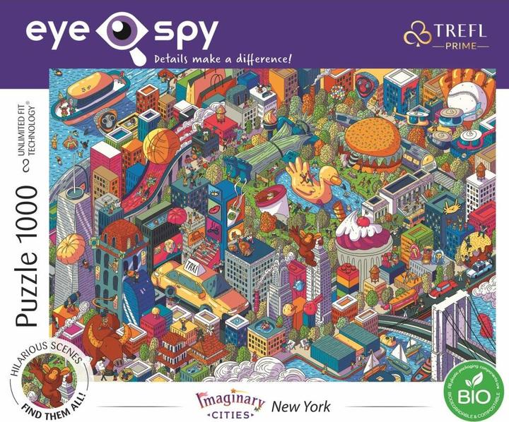 Produktbild Trefl Puzzle 1000 Tage UFT Eye-Spy Imaginary Cities New York USA (1000 Teile)