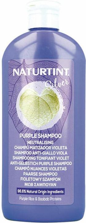 Actual product image Naturtint Violet Colour Shampoo Removes Unwanted Yellowish and Copper Tones on Blonde White and Bleached Hair (330 ml)