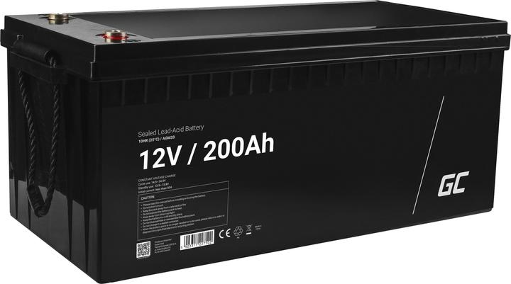 Actual product image GreenCell AGM Battery Lead Acid 12V 200Ah Maintenance Free Green Cell (12 V, 200 Ah)