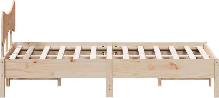 Image du produit VidaXL Lit en bois massif Lit double sans matelas 120x190cm pin (120 x 190 cm)