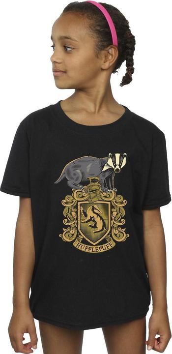 Produktbild Hufflepuff Sketch Crest TShirt Mädchen (152, 158)
