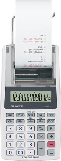 Actual product image Sharp EL-1611V (Electrical connection, Batteries)