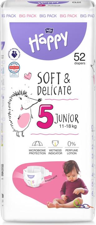 Actual product image happy Junior (Size 5, 52 Piece)