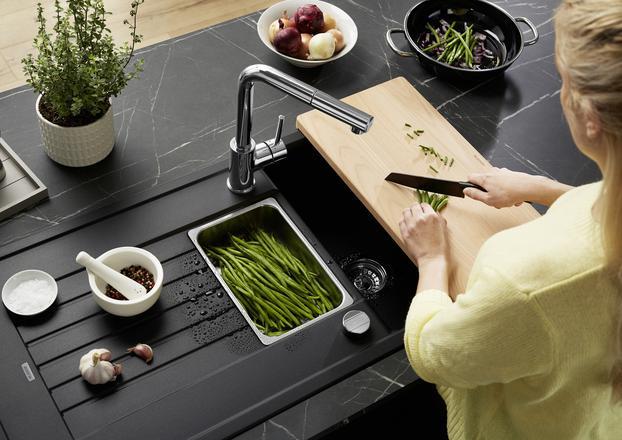 Actual product image Blanco Zia 6 S (Top-mounted sink, 50 cm, 100 cm)