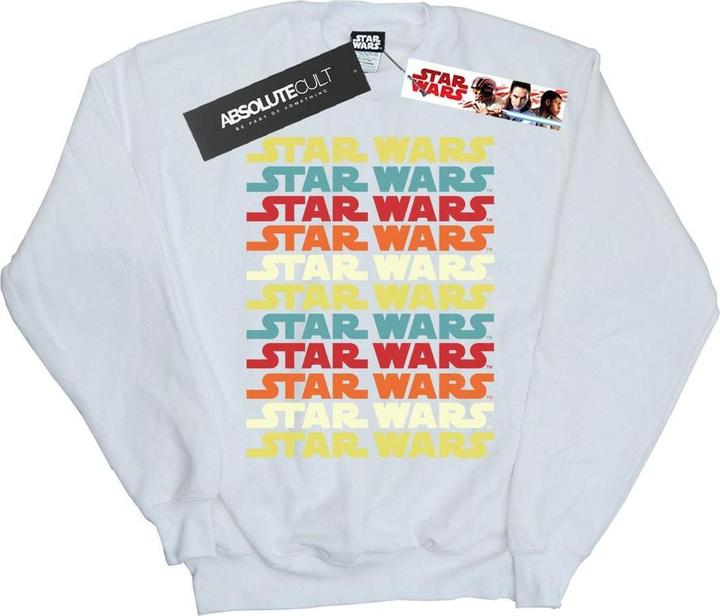 Actual product image Star Wars Mens Retro Repeat Logo Sweatshirt (XXL)