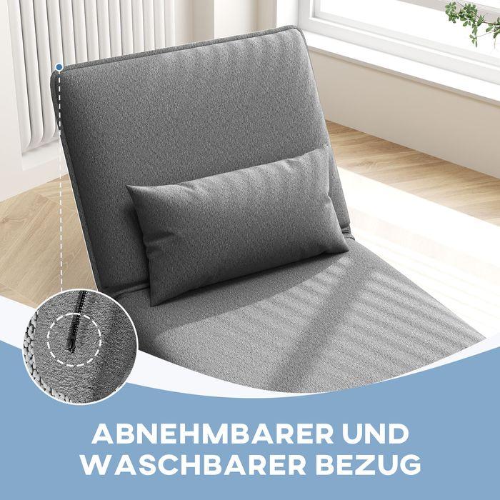 Immagine prodotto Swisshandel24 Bodensofa 3-in-1 Klappbar Schlafsofa, Gepolstert Sofabett mit Schlaffunktion (Divano letto)