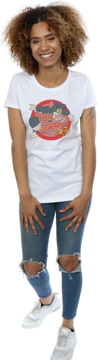 Actual product image Tom & Jerry Womens/Ladies Catch Cotton T-Shirt (S)