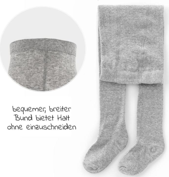 Produktbild La Loona LaLoona Baby-Strumpfhosen Strumpfhose 2er Pack - Grau Melange - (62/68)