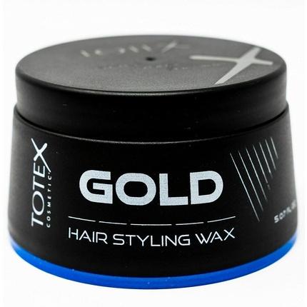 Produktbild Totex Haarstyling Gold Wachs Starker Halt Perfekter Duft Textur Glanz Finish 150ml (Haarwachs, 150 ml)