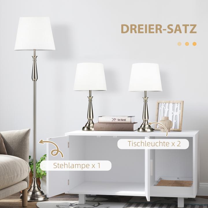 Image du produit Homcom Ensemble de lampadaires avec douille E37 (E27)