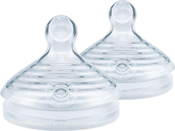 NUK for Nature teat, breast-like teat made from sustainable silicone, size S, BPA free