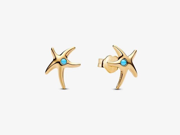 Actual product image Pandora Starfish Stud Earrings (Metal)