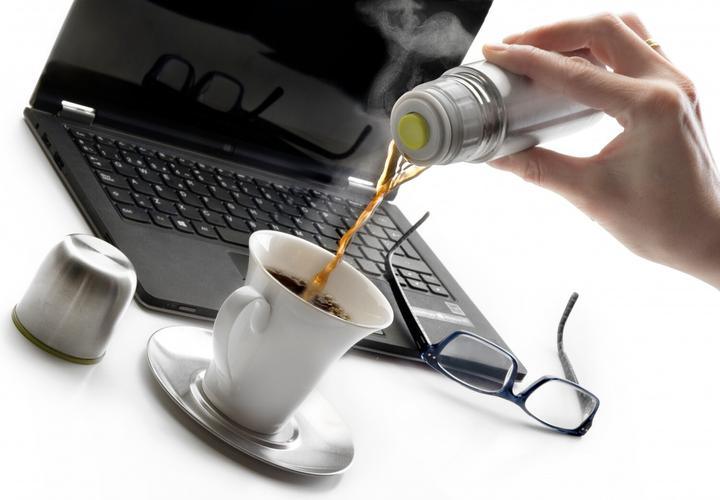 Actual product image Ibili Stainless steel thermos flask 150 ml Keeps drinks hot or cold. Ideal for travelling for 2 cups (0.15 l)