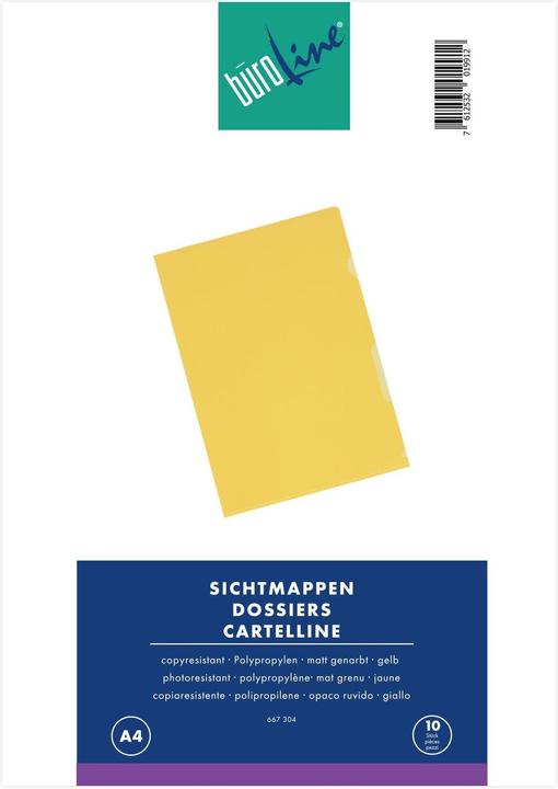 Produktbild BüroLine Sichtmappen - PP matt (A4, 10 x)