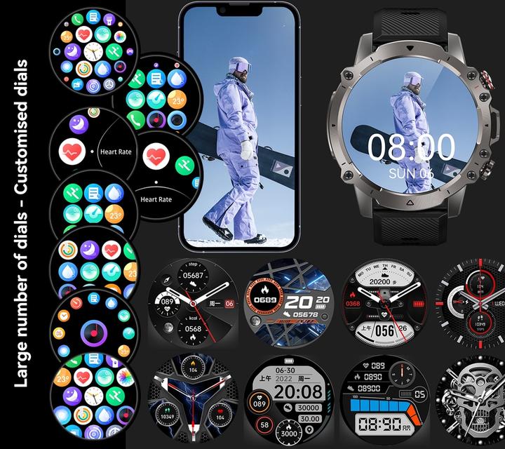 Actual product image Herren-Smartwatch RNCF18-1 SCHWARZ Armband + Armband