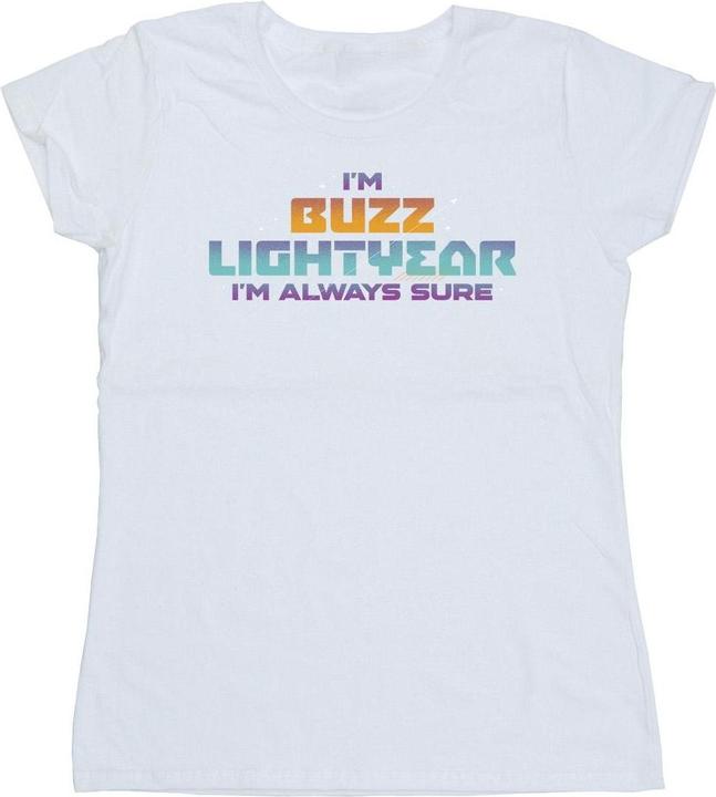 Actual product image Disney Womens/Ladies Lightyear Always Sure Text Cotton T-Shirt (XL)