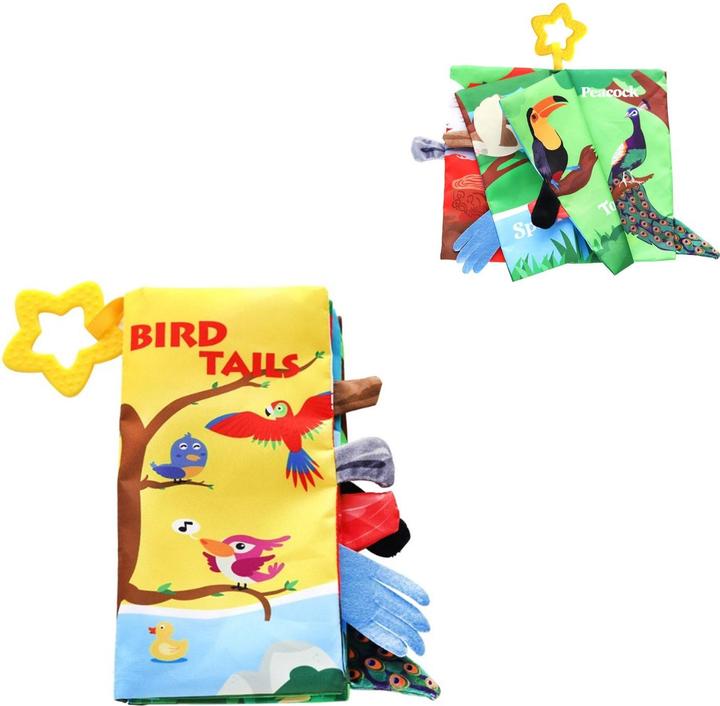 Immagine prodotto Kikkaboo Libro di stoffa per bambini con anello di dentizione