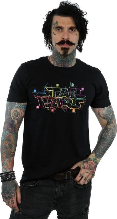 Produktbild Star Wars Subway Map Logo TShirt (L)