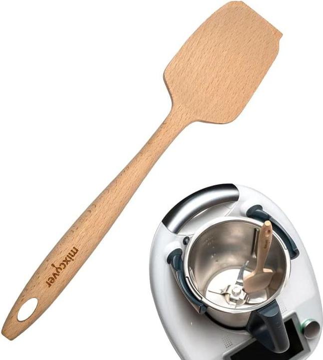 Produktbild Mixcover Nachhaltiger Holz-Spatel für Thermomix TM6,TM5,TM31 Drehkellenspatel Teigschaber