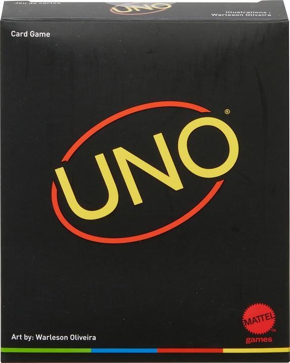 Actual product image Mattel Games Uno Minimalista (German, French, Italian, English)