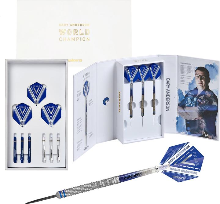 Produktbild Unicorn Phase 5 World Champion Gary Anderson Steel Dart Presentation Box (25 g)