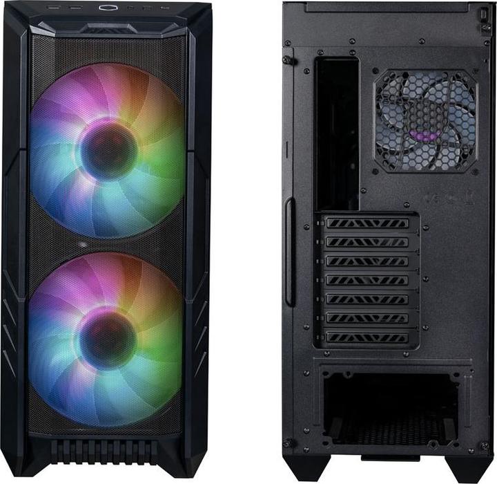 Immagine prodotto Cooler Master HAF 500, Midi Tower, ARGB, vetro temperato (ATX, mATX, Mini-ITX, E-ATX)