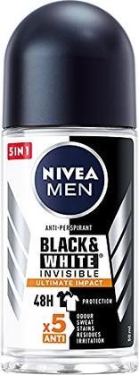 Produktbild NIVEA Menack & White Invisible Ultimate Impact Antiperspirant W (Roll-on, 50 ml)