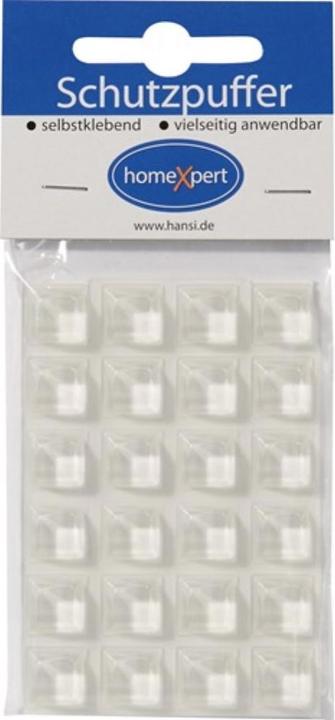 HP Autozubehör Schutzpuffer Clear 12,6 mm Kunststoff transparent Quadrat selbstklebend (Anschlagdämpfer, 24 Stück)