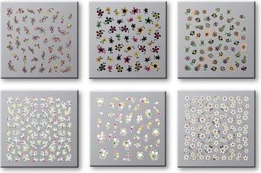 TOP Choice Nail Stickers 72758, 77135, 77142, 77159, 77166, 77180 - Set Of 6