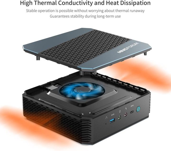 Actual product image Minisforum HX90 Mini PC (Ryzen 9 5900HX, 32GB Ram, 512GB SSD)