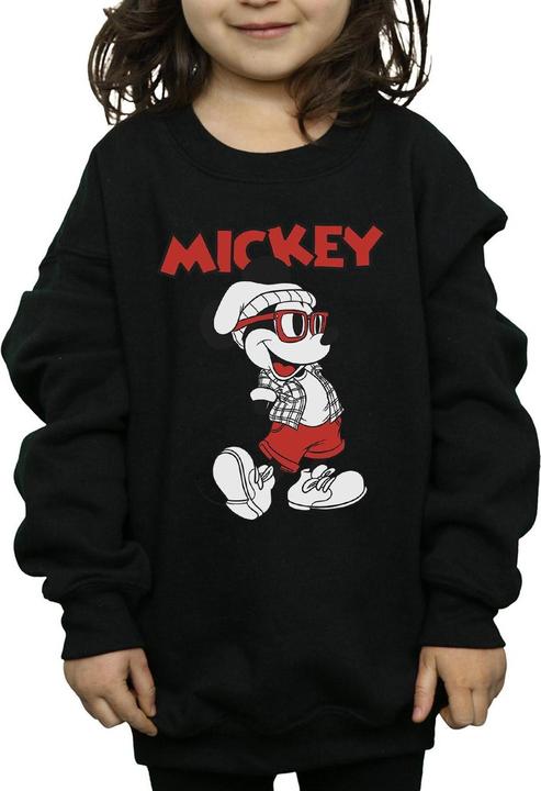 Actual product image Disney Girls Mickey Mouse Hipster Sweatshirt (128)