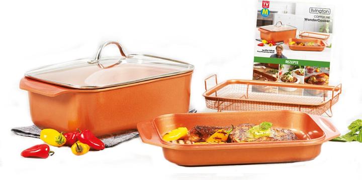Produktbild Livington Copperline Wonder Cooker (Bräter + Schmortopf, Aluminium)