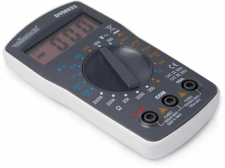 Image du produit Velleman DVM832 Multimètre (CAT II 500V, CAT III 300V)