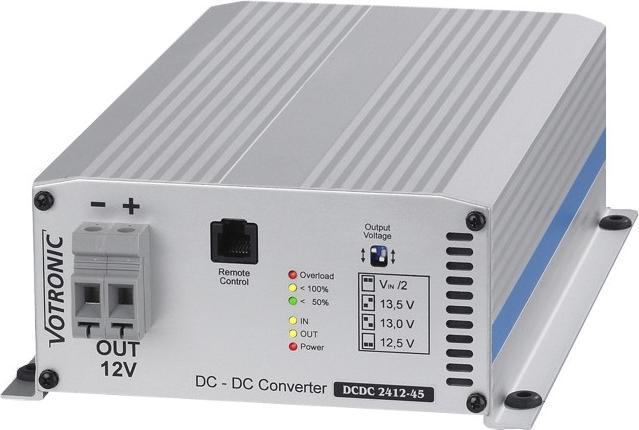 Votronic 3339 Gleichspannungs-Wandler DC/DC 2412-45 24V auf 12,5V,13V, 13,5V""