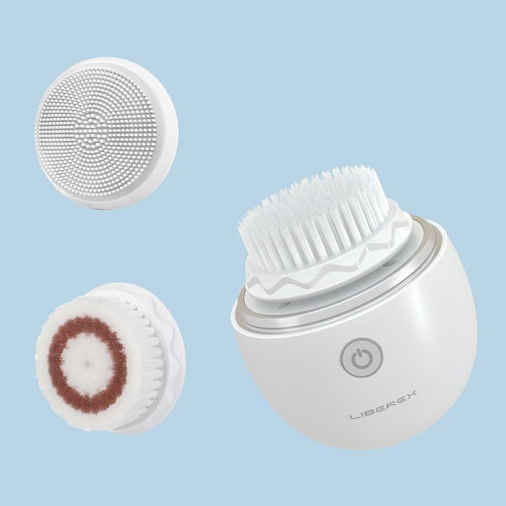 Actual product image Liberex Egg Vibrating Facial Cleansing Brush - White