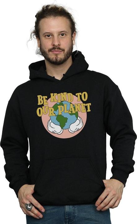 Actual product image Disney Mens Mickey Mouse Be Kind To Our Planet Hoodie (XL)