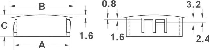 Image du produit Tru Components TC-HPR8203 Bouchon perforé Polyamide Noir 100 pcs.