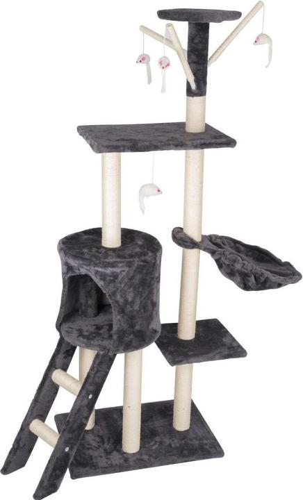 Immagine prodotto Pet Toys Albero per gatti con piattaforma panoramica (140 cm, Antracite)