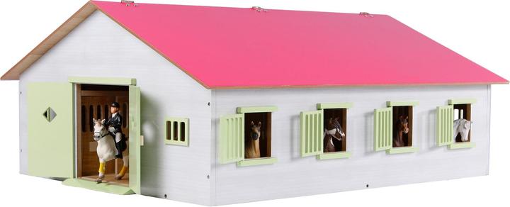 Produktbild Kids Globe Farming Pferdestall Pink mit 7 Boxen