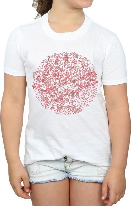 Immagine prodotto Star Wars Christmas Death Star Maglietta Ragazze (140, 146)