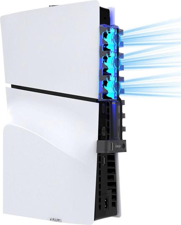 Produktbild iPega P5S005 Coolin Fan with RGB for PS5 Slim Transparent (PS5)