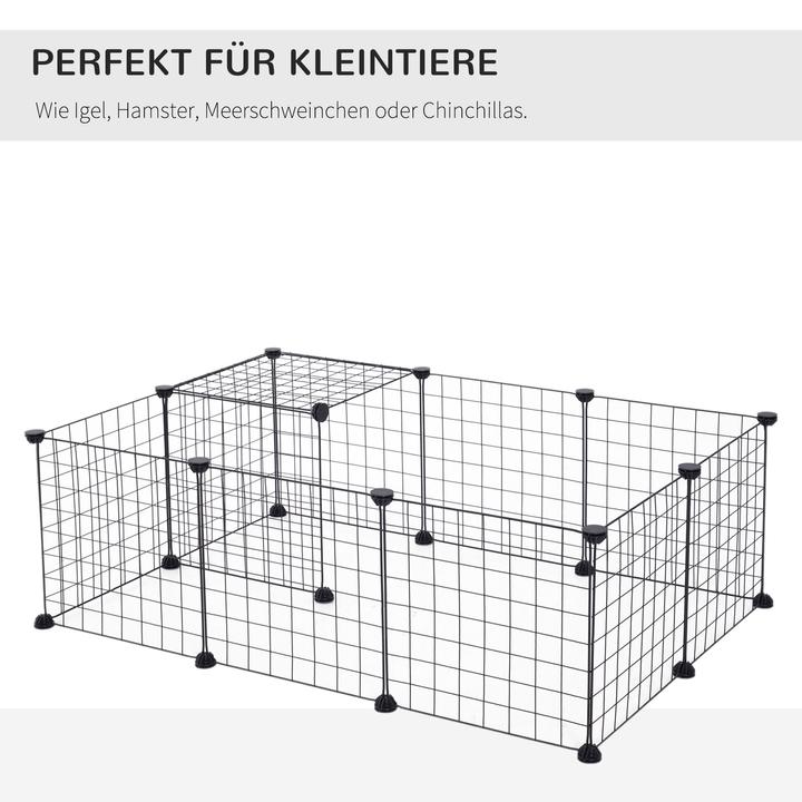 Image du produit PawHut Enclos extérieur avec grillage métallique