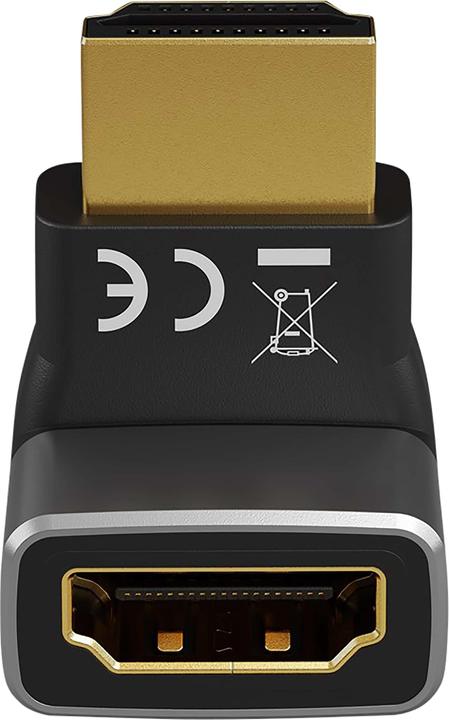 Immagine prodotto Goobay Adattatore angolare HDMI 90° verticale, 8K @ 60 Hz, placcato oro (HDMI)