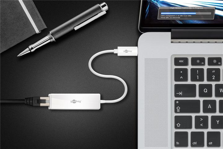 Produktbild Goobay USB C Adapter (USB-C, RJ45 Gigabit Ethernet (1x))