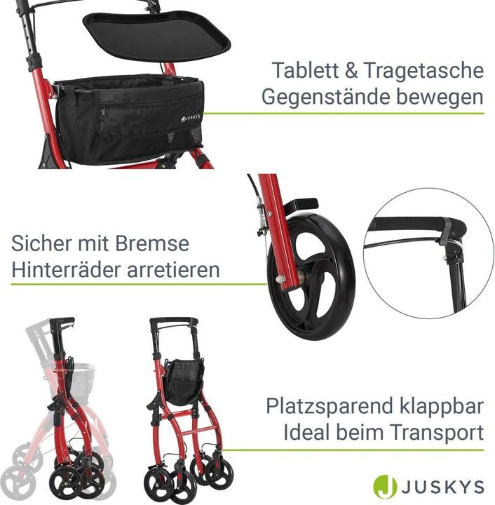 Immagine prodotto Juskys Aluminium Wohnungsrollator